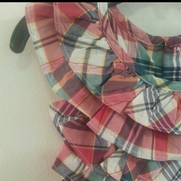 NEW AMERICAN LIVING PLAID DRESS LITTLE GIRLS sz 6 EASTER DRESS - Picture 3 of 4